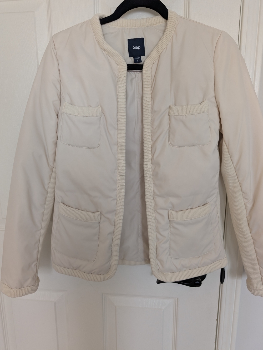 GAP Off-White Real Down Filled Puffer Jacket